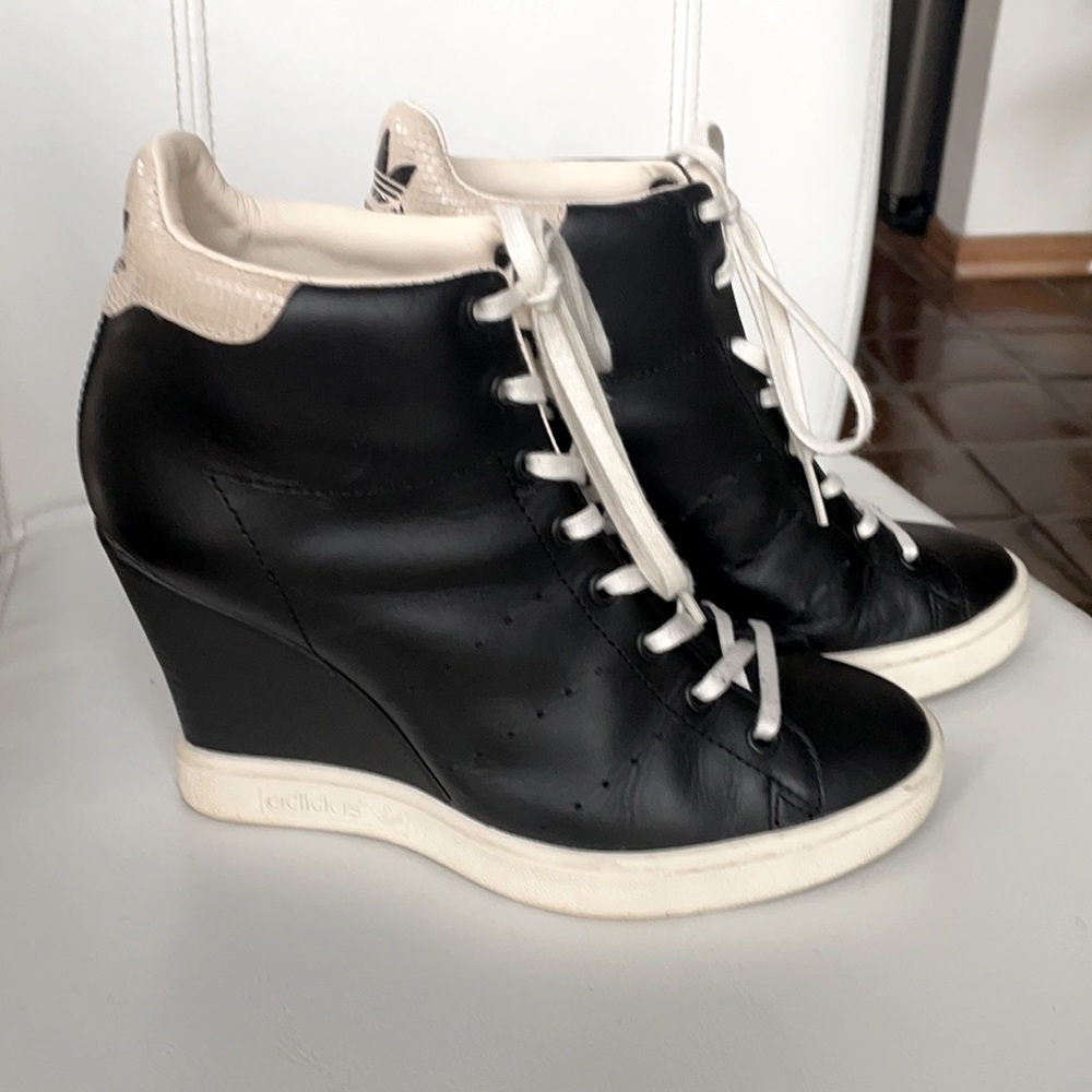 Adidas Stan Smith Wedge Sneakers 6.5